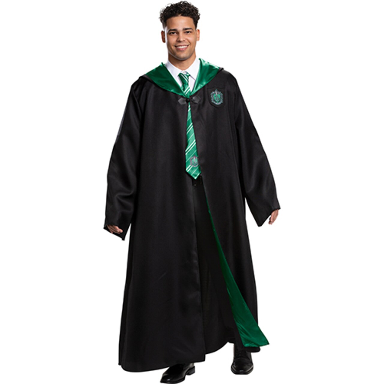 Harry Potter Slytherin Deluxe Robe Costume for Adults- Medium